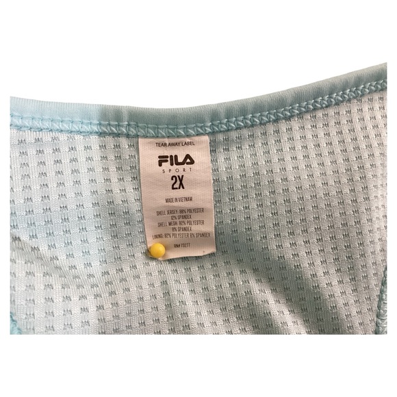 Fila Sport Women’s Medium Impact Racerback Keyhole Padded Blue Sport Bra Size 2X - Picture 10 of 15